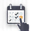 Calendario estilizado para agendar citas
