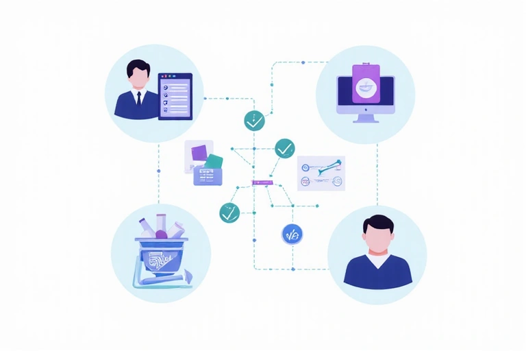 Iconos representando diferentes formas de uso de datos, como análisis y personalización